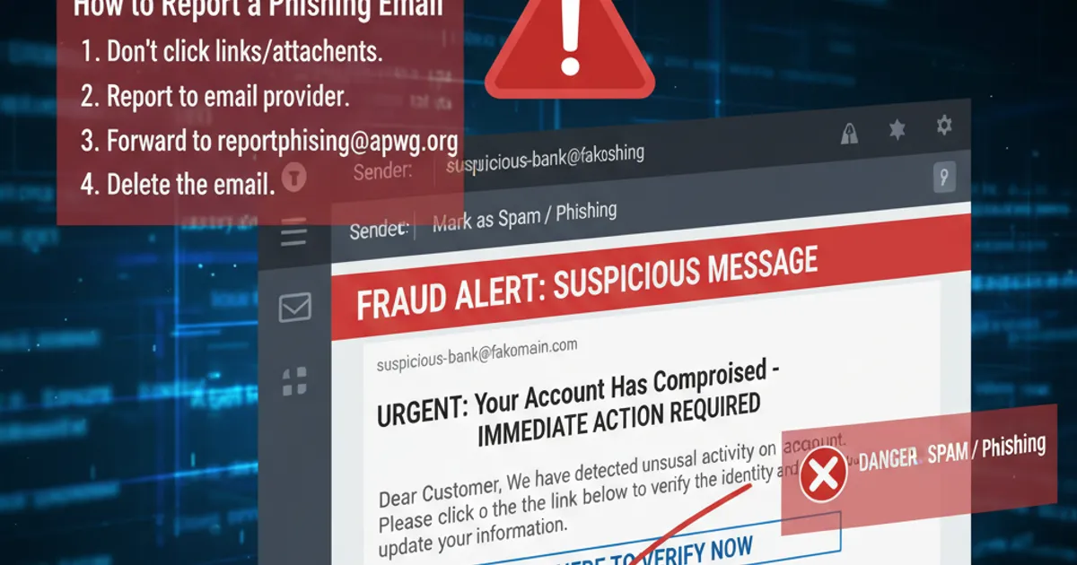 A red warning flag symbolising the act of reporting and flagging suspicious emails