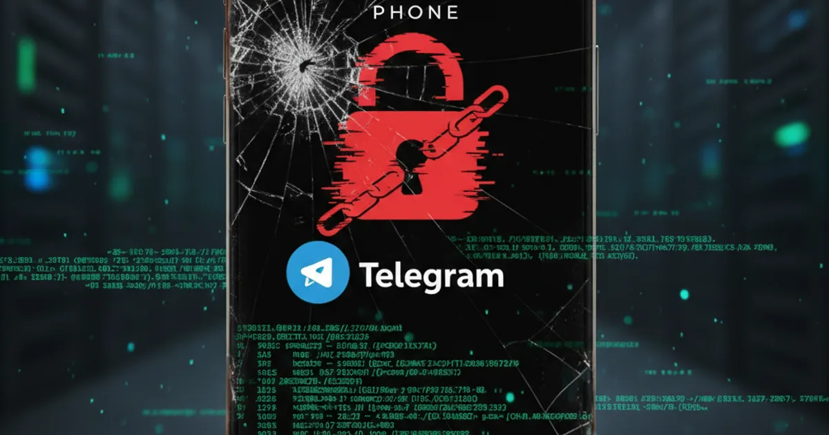 Phone displaying messaging app representing the Telegram data leak affecting 200 million users